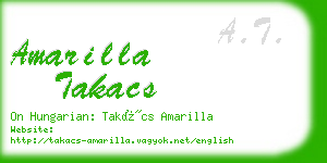 amarilla takacs business card